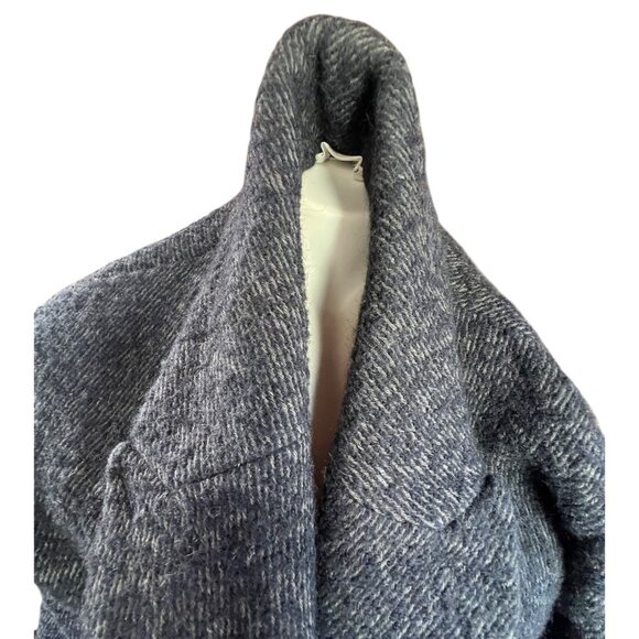 Ba&Sh Women's Coat Size 3 US 10 Gray Double-Breasted Wool Blend Overcoat - Picture 10 of 14
